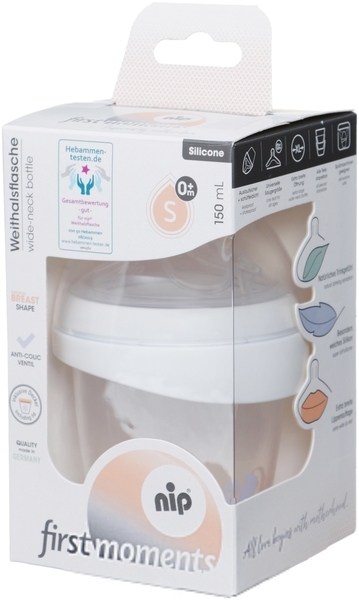 Бутылочка для кормления Nip антиколиковая с силиконовой соской, Крабик, 150 мл (35602) - Pampik - 2