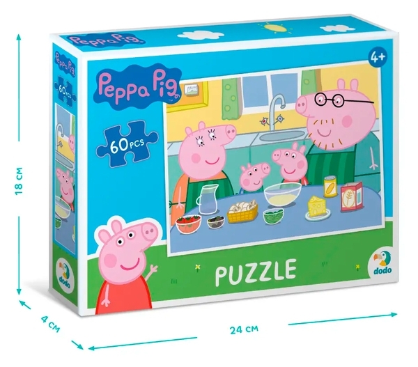 Пазл DoDo Peppa Pig, 60 елементів (200331) - Pampik - 3