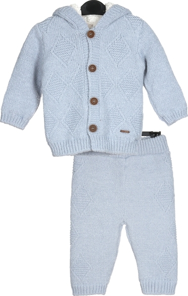 Комплект Cassiope Ромбики, в'язка на велсофті, р.68, бузковий (473391-03-68) - Pampik