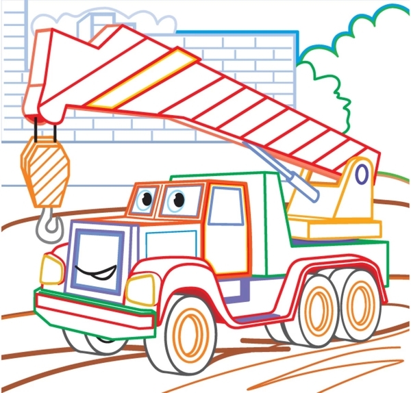 Книга Чарівні розмальовки із секретними візерунками. Будівельні машини - Pampik - 2