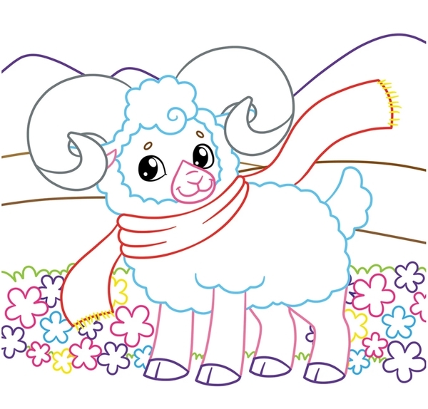 Книга Чарівні розмальовки із секретними візерунками. Свійські тварини - Pampik - 2