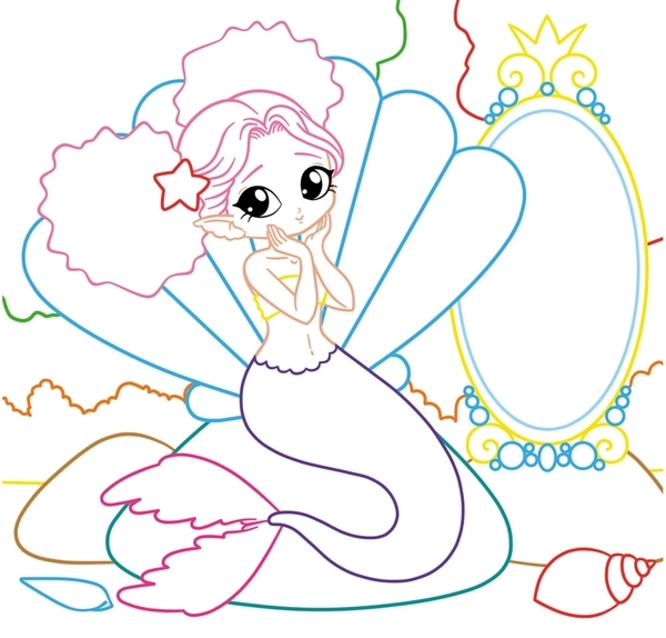 Книга Чарівні розмальовки із секретними візерунками. Русалоньки - Pampik - 3