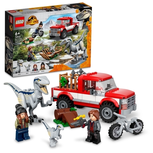 Конструктор LEGO Jurassic World Полювання на Блу і Бета-велоцираптора (76946) - Pampik - 2