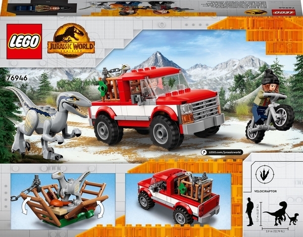 Конструктор LEGO Jurassic World Полювання на Блу і Бета-велоцираптора (76946) - Pampik - 3