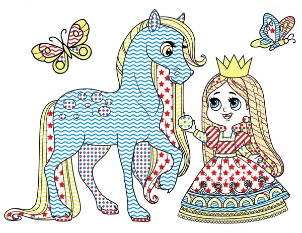 Чарівні водяні розмальовки. Принцеси (F00024245) - Pampik - 2