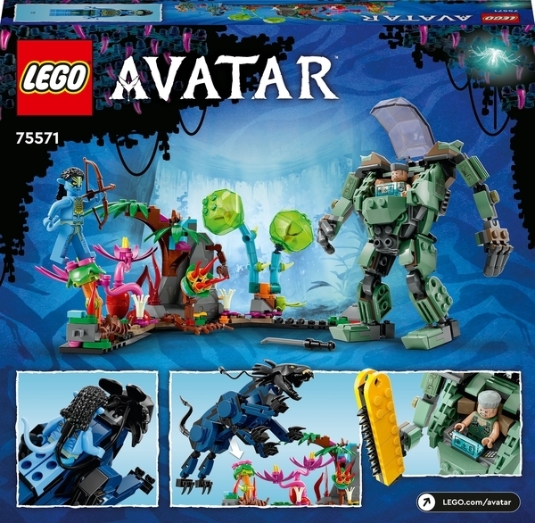 Конструктор LEGO Avatar Аватар Нейтірі та Танатор проти Куарітча у скафандрі УМП (75571) - Pampik - 3