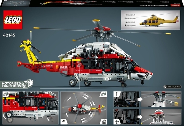 Конструктор LEGO Technic Рятувальний гелікоптер Airbus H175 (42145) - Pampik - 3