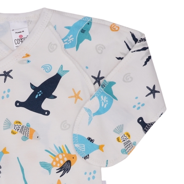 Льоля Софія Атлантика, бавовна, р.56, білий з блакитним (217156) - Pampik - 2