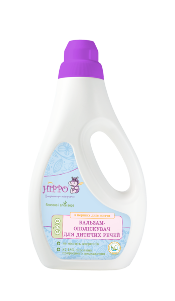 Бальзам-ополаскиватель Hippo для детских вещей, 1 л - Pampik