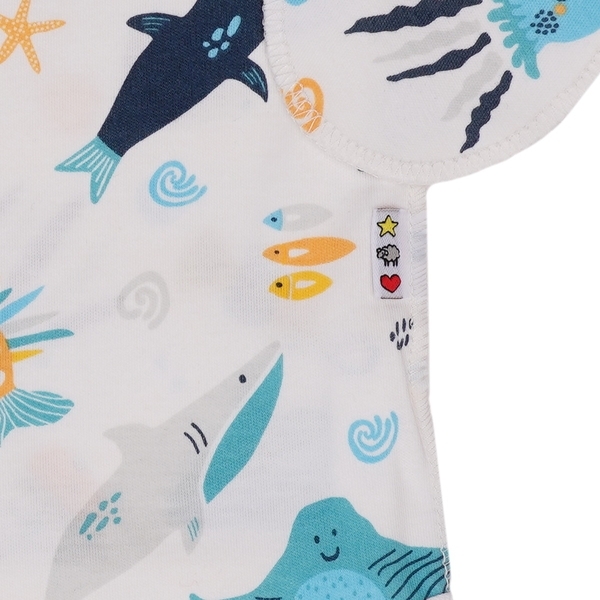 Боді Софія Атлантика, інтерлок, р.56, білий з блакитним (211156) - Pampik - 4