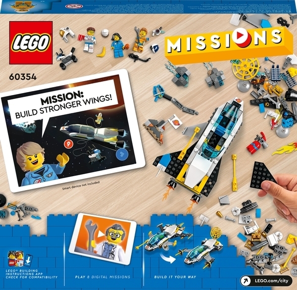 Конструктор LEGO City Missions Миссии исследования Марса на космическом корабле (60354) - Pampik - 3
