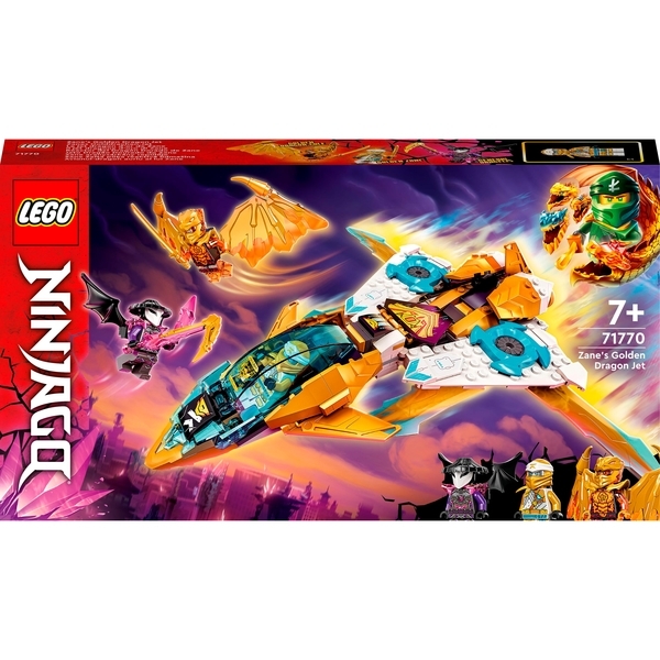 Конструктор LEGO Ninjago Літак Золотого дракона Зейна (71770) - Pampik