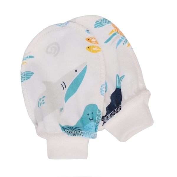 Царапки Софія Атлантика, інтерлок, р.56, білий з блакитним (215156) - Pampik