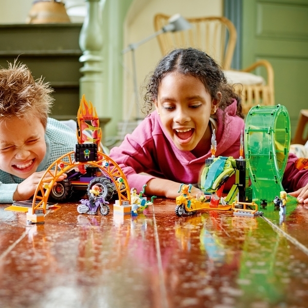 Конструктор LEGO City Stuntz Подвійна петля каскадерської арени (60339) - Pampik - 8