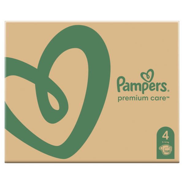 Підгузки на липучках Pampers Premium Care 4 (9-14 кг), 168 шт. - Pampik - 2