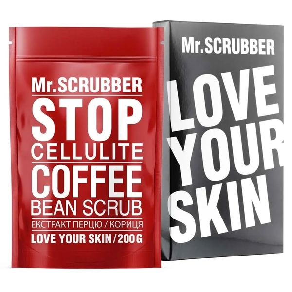 Антицеллюлитный скраб для тела Mr.Scrubber Stop Cellulite, 200 гр - Pampik