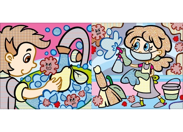 Водяні розмальовки. Кольоровий фон. Нехворійко - Pampik - 2