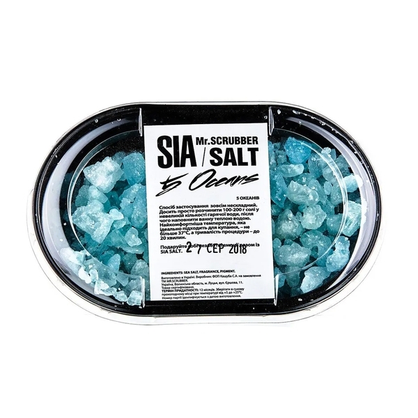 Сіль для ванни Mr.Scrubber Sia 5 Oceans, 400 г - Pampik