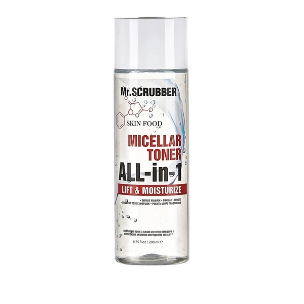 Міцелярний тонік Mr.Scrubber Skin Food Idealift з олією кісточок томату, 200 мл - Pampik