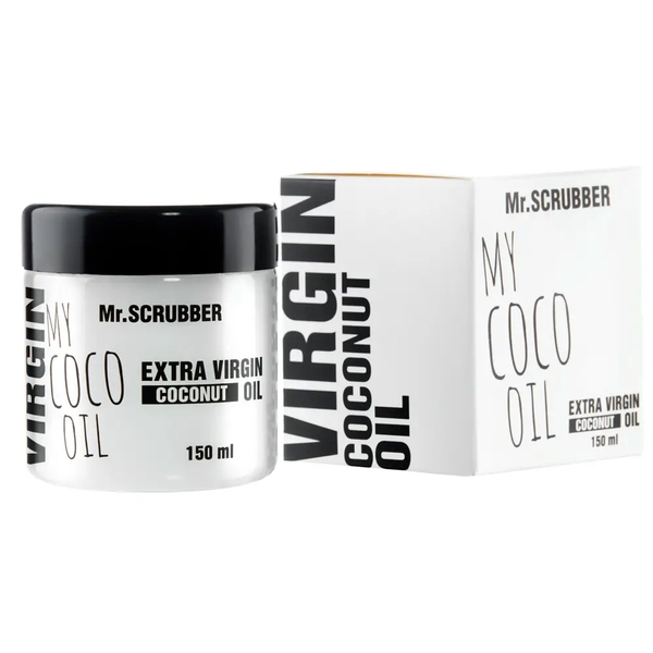 Девичье кокосовое масло холодного отжима Mr.Scrubber My Coco Oil Extra Virgin, 150 мл - Pampik