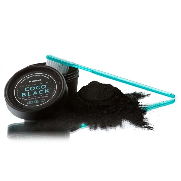 Чорний порошок для відбілювання зубів Mr.Scrubber Сoco Black, 20 г - Pampik - 2