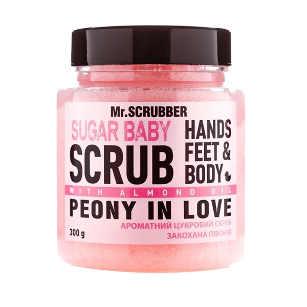 Сахарный скраб для тела Mr.Scrubber Sugar Baby Peony in Love, 300 г - Pampik