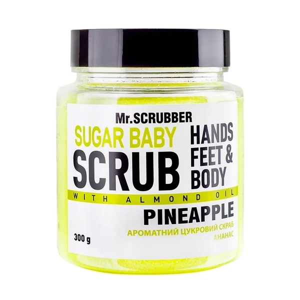 Цукровий скраб для тіла Mr.Scrubber Sugar Baby Pineapple, 300 г - Pampik