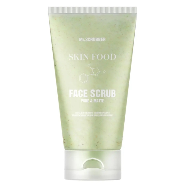 Скраб для лица Mr.Scrubber Skin Food Evermat с маслом брокколи, 170 мл - Pampik