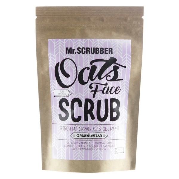 Скраб для лица с овсяными хлопьями Mr.Scrubber Oats, 150 г - Pampik