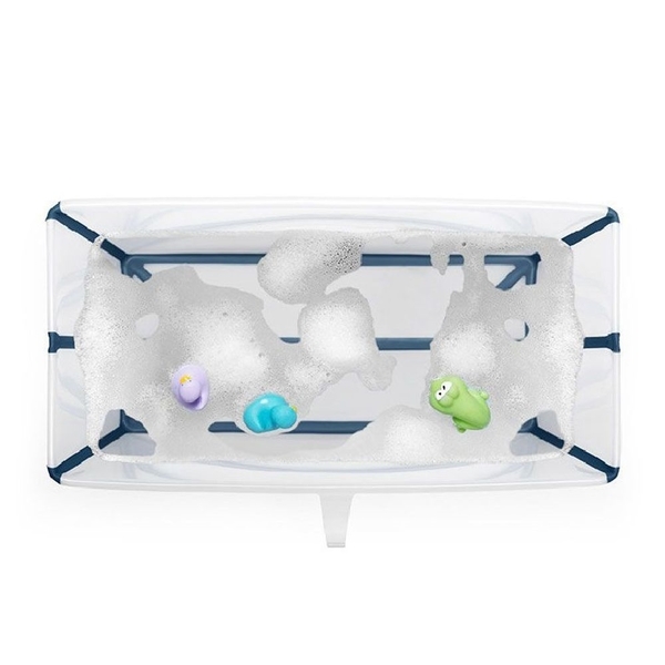 Ванночка складана Stokke Flexi Bath XL (синя) + адаптер у подарунок (535902акц.) - Pampik - 4