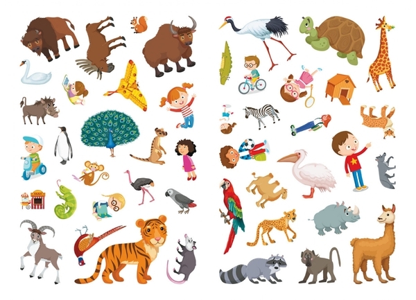 Перший віммельбух. Зоопарк, з наліпками (F00028609) - Pampik - 4