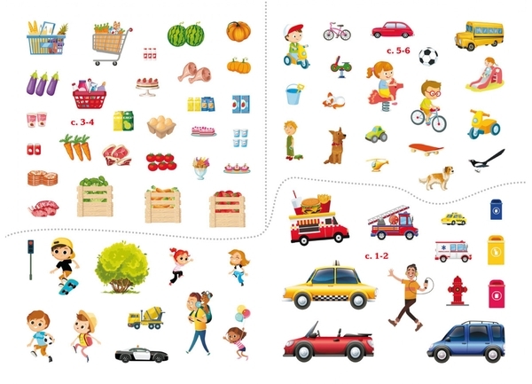 Перший вімельбух. У місті, з наліпками (F00028611) - Pampik - 4