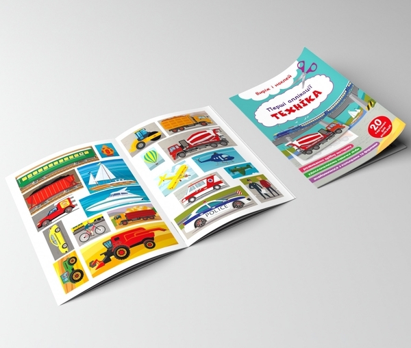 Перші аплікації. Техніка. Виріж і наклей - Pampik - 4