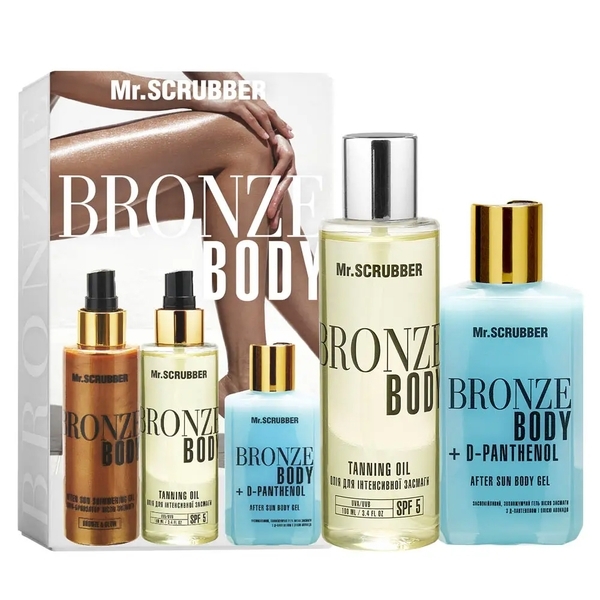 Набор для безопасного загара Mr.Scrubber Gentle Sun (100 мл+100 мл) - Pampik