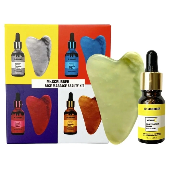 Косметический набор Mr.Scrubber Face Massage Beauty Kit (10 мл+1 шт.) - Pampik