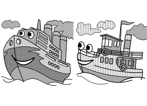 Водяні розмальовки із секретом. Вітрильник - Pampik - 2