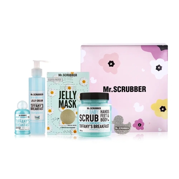 Подарочный набор Mr.Scrubber Tiffany’s Care (300 г+150 мл+60 мл+50 мл) - Pampik