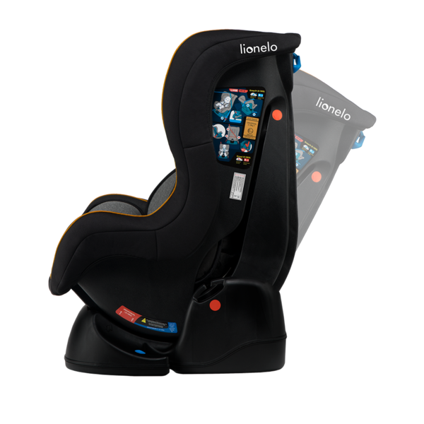 Автокрісло Lionelo Liam Yellow Mustard, чорний з жовтим - Pampik - 8