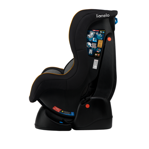 Автокрісло Lionelo Liam Yellow Mustard, чорний з жовтим - Pampik - 4