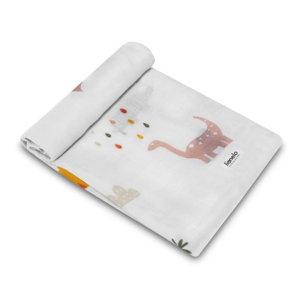 Пелюшка Lionelo Dino Bamboo Box Multicolor, різнокольоровий, 3 шт. - Pampik - 4