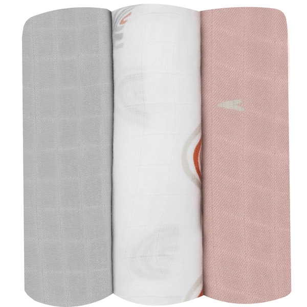 Пелюшка Lionelo Rainbow Bamboo Box Multicolor, різнокольоровий, 3 шт. - Pampik