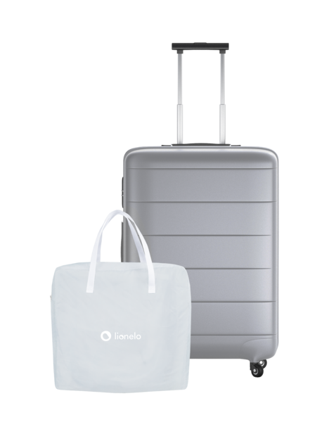 Кроватка приставная Lionelo Malin Grey Concrete, серый - Pampik - 10