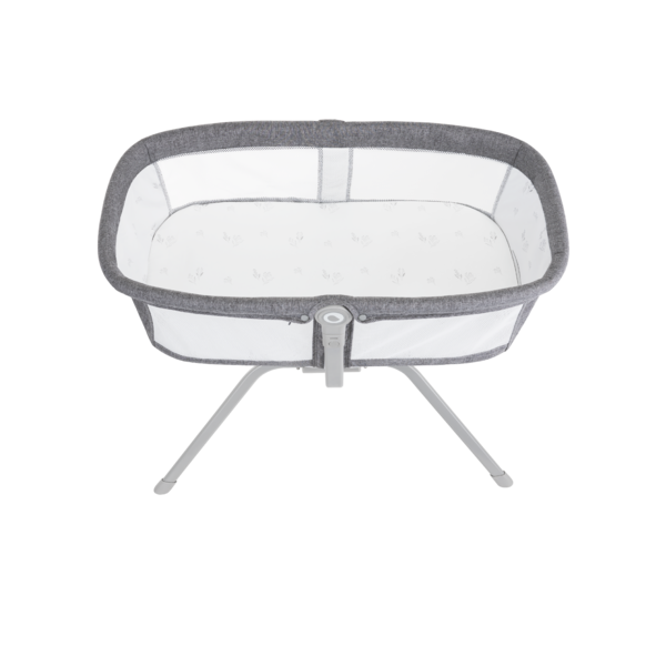 Кроватка приставная Lionelo Malin Grey Concrete, серый - Pampik - 2