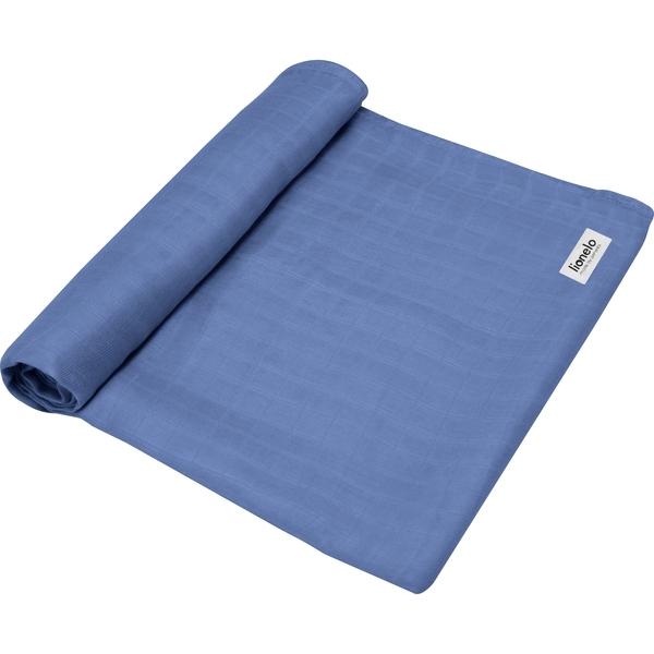 Пелюшка Lionelo Bamboo Swaddle Blue Denim, синій - Pampik