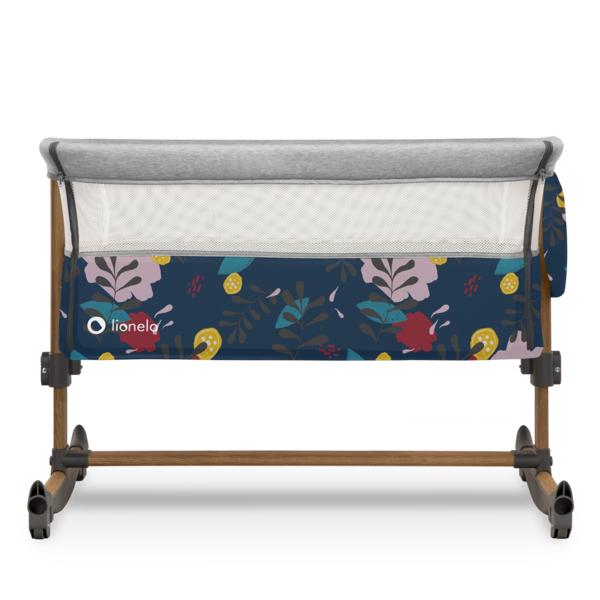 Ліжечко приставне Lionelo Leonie Blue Navy, синій - Pampik - 8