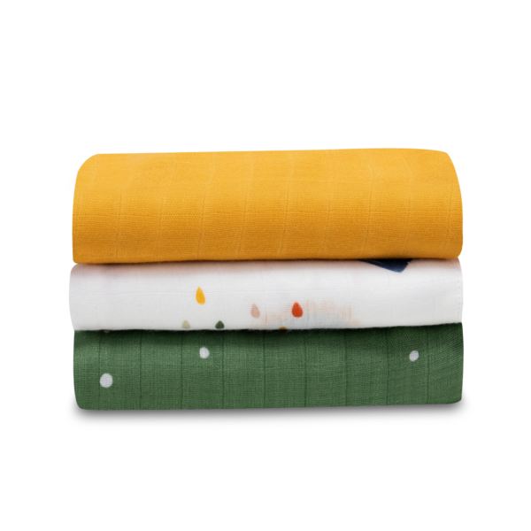 Пелюшка Lionelo Dino Bamboo Box Multicolor, різнокольоровий, 3 шт. - Pampik - 3