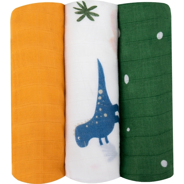 Пелюшка Lionelo Dino Bamboo Box Multicolor, різнокольоровий, 3 шт. - Pampik