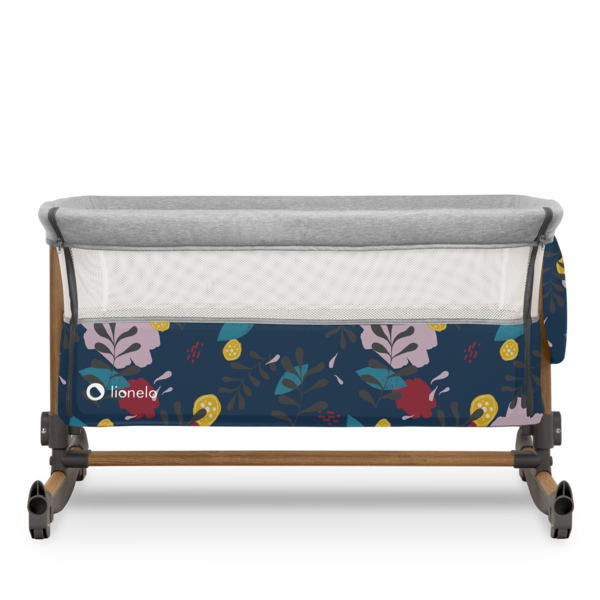 Ліжечко приставне Lionelo Leonie Blue Navy, синій - Pampik - 9