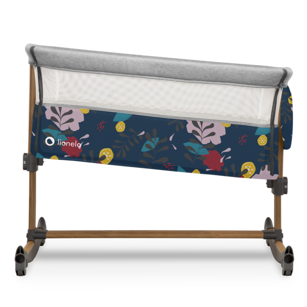 Ліжечко приставне Lionelo Leonie Blue Navy, синій - Pampik - 5