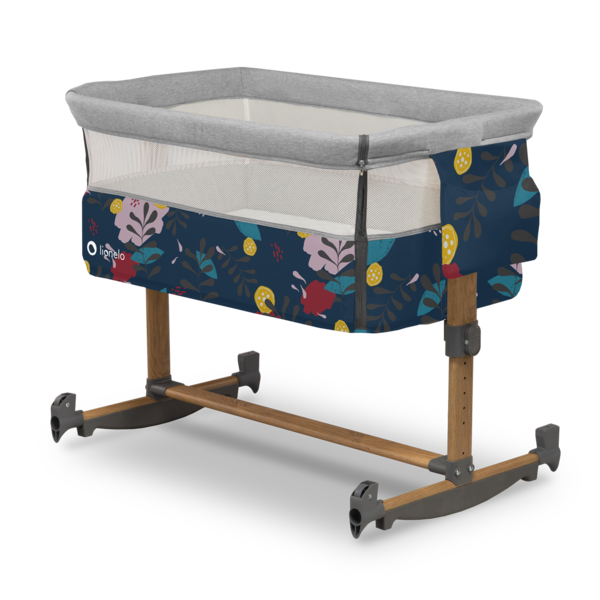 Ліжечко приставне Lionelo Leonie Blue Navy, синій - Pampik - 18